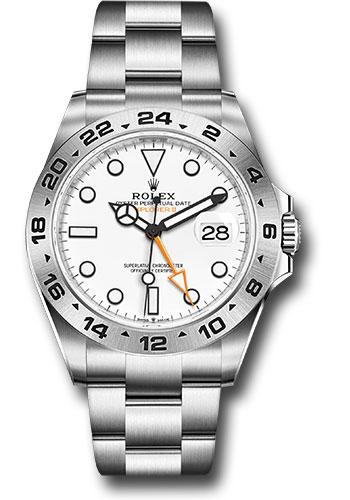 Rolex Oyster Perpetual Explorer II Watch - Oystersteel - White Dial - Oyster Bracelet - 226570 w