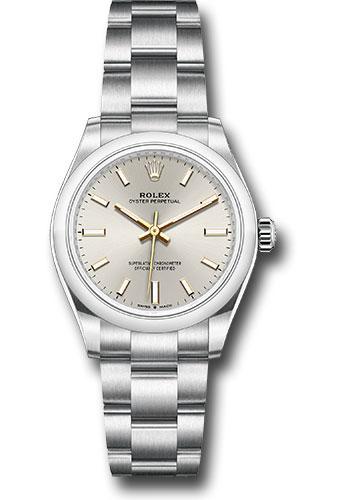 Rolex Oyster Perpetual 31 Watch - Domed Bezel - Silver Index Dial - Oyster Bracelet - 277200 sio