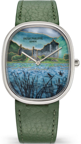 Patek Philippe Golden Ellipse White Gold / Highland Castle - 5738/50G-043