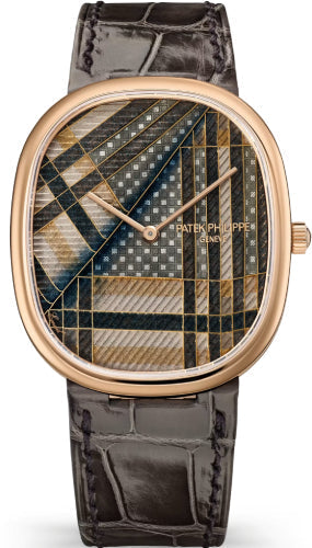 Patek Philippe Golden Ellipse Rose Gold / Beige Tartan - 5738/50R-022
