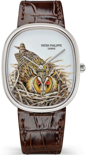 Patek Philippe Golden Ellipse 5738 White Gold / Brown Owl - 5738/50G-049