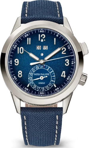 Patek Philippe Grand Complications Calatrava 24-Hour Alarm 5322 White Gold / Blue - 5322G-001