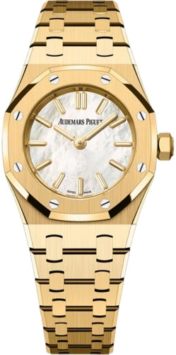 Audemars Piguet Royal Oak Mini Quartz Yellow Gold MOP Dial - 67630BA.OO.1312BA.03-B