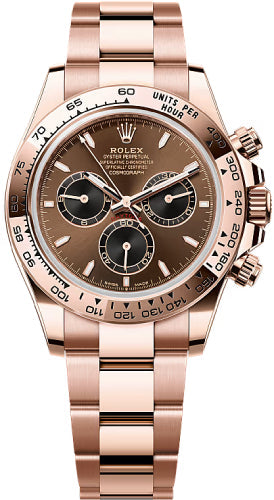 Rolex Cosmograph Daytona 40mm Everose Gold Bright Chocolate Black Dial Oyster Bracelet - 126505