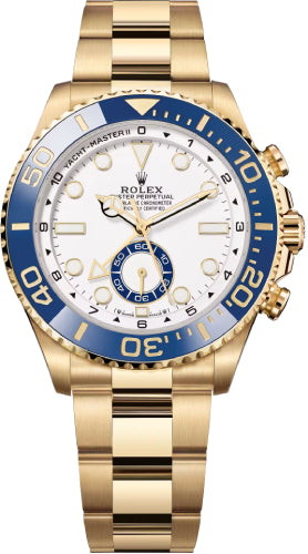 Rolex Yacht-Master Ii Oyster 44 Mm Yellow Gold Oyster Bracelet White Dial - 126688