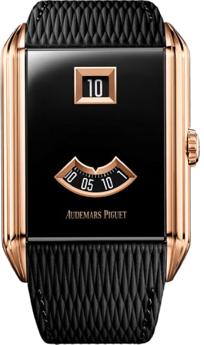 Audemars Piguet Neo Frame Jumping Hour Pink Rose Gold Black PVD Dial - 15245OR.OO.A206VE.01