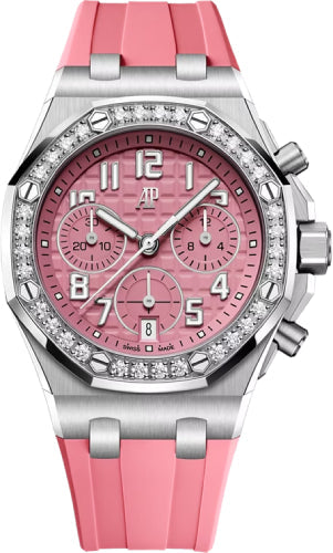 Audemars Piguet Royal Oak Offshore Selfwinding Chronograph 37 mm Pink Tapisserie dial - 26430IS.ZZ.A514CA.01-B